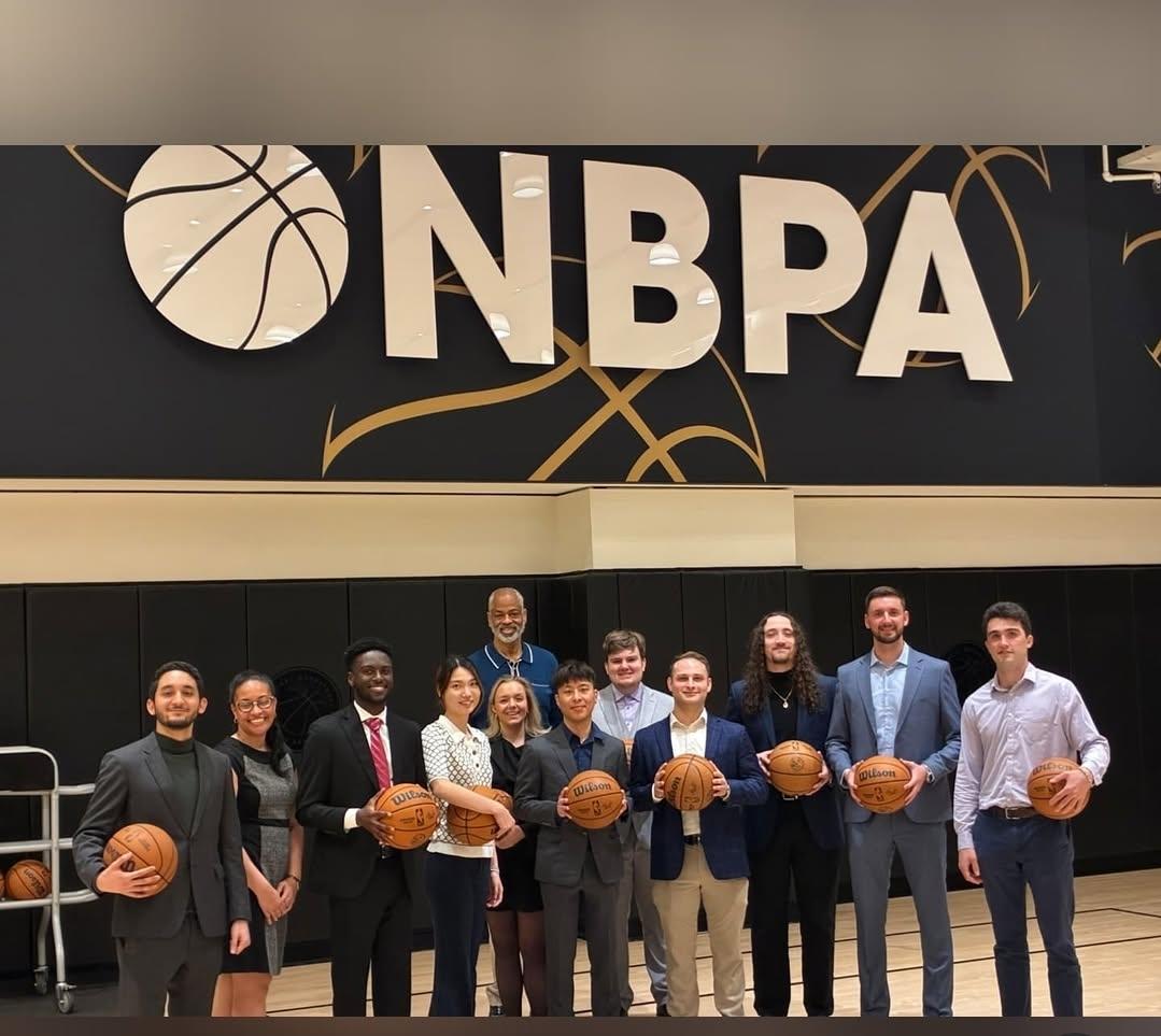 Columbia Sport Management students at the National Basketball Players Association.