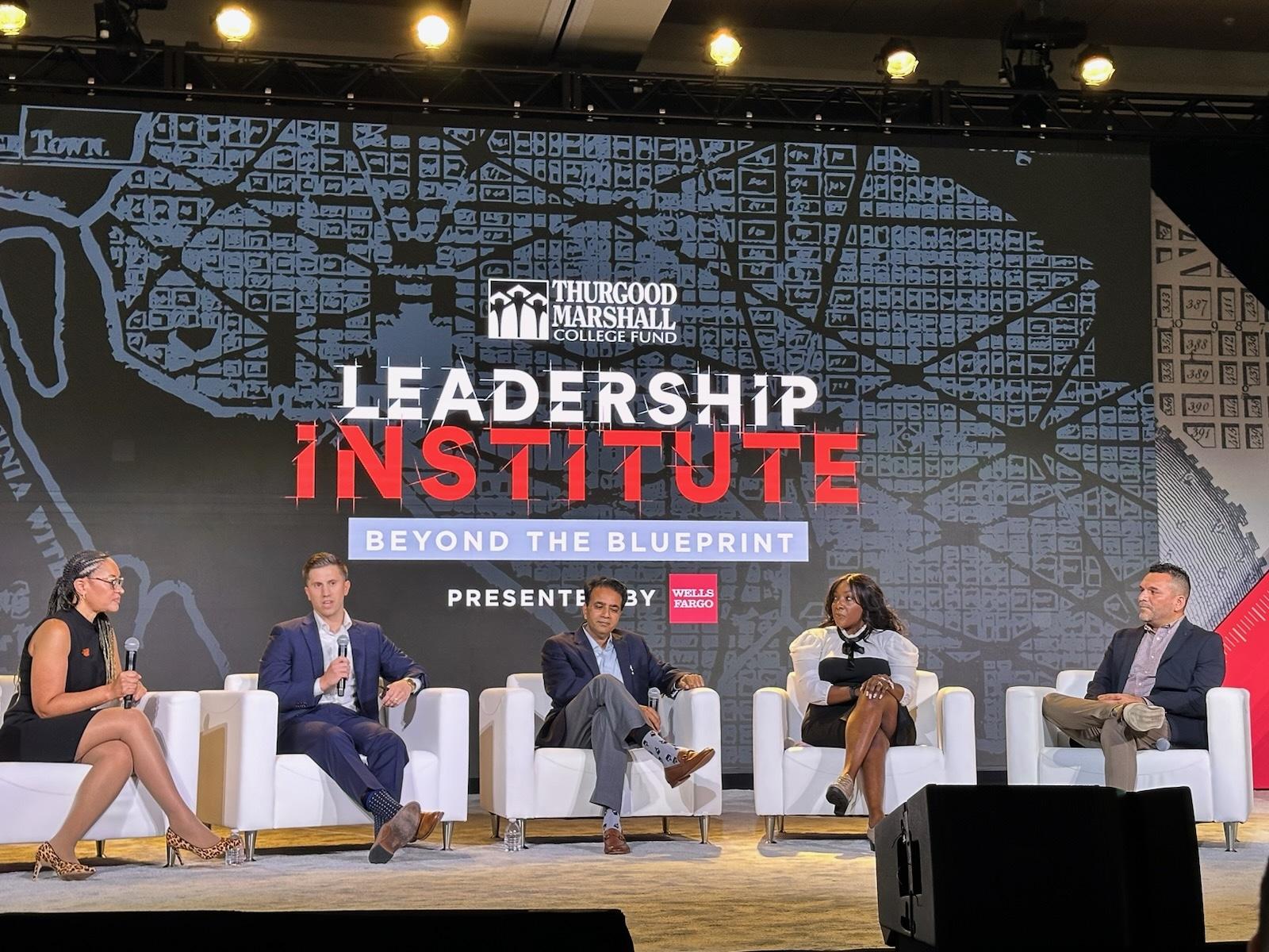 Felicia Ganthier on the Thurgood Marshall College Fund Leadership Institute panel.